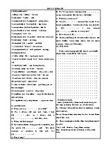 Ngữ pháp Tiếng Anh Khối 8 - Unit 2 Health